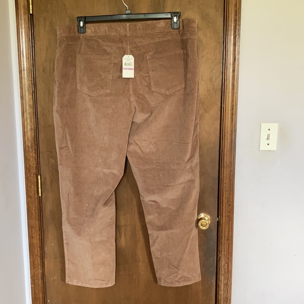 Skye’s the limit mushroom brown pant w stretch & elastic waist 24W - Picture 9 of 16